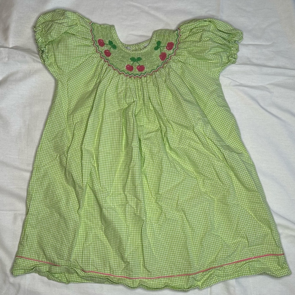 Smocked Cherry Dress